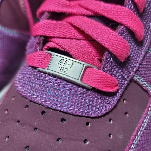 Nike Air Force 1 Cherry Wood Purple & Pink Sneakers (Unisex) - Picture 5 of 12